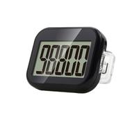 Pedometer Clip On, Step Counter For Walking For Women With Large Display And Lanyard, Pedometers For Steps Clip On For Seniors Simple Easy To Use(Black)