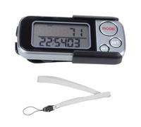 Pedometer For Walking Steps And Miles, 3D Pedometer with LCD Display, 30 Days Memory Step Tracker and Calorie Counter, with Clamp and Strap for Men and Women