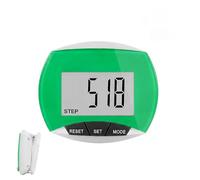 Pedometer Step Counter, 3D Portable Sports Pedometer Step Tracker with Detachable Clip Simple Step Counter for Walking with Large Display Accurately Track Steps for Men Women and Children (Green)