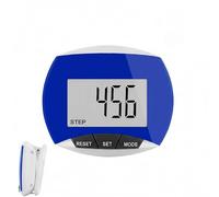Pedometer Step Counter, 3D Portable Sports Pedometer Step Tracker with Detachable Clip Simple Step Counter for Walking with Large Display Accurately Track Steps for Men Women and Children (Blue)