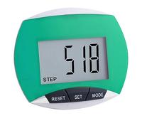 Pedometer Step Counter with Calories Burned Distance Counting Portable for Adults Kids Old Man, Green