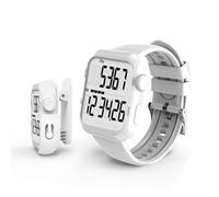 Pedometer Watch, Multi-Function Pedometer for Walking Steps and Miles, 3D Super Accurate Step Counter, Track Steps for Men Women Seniors, White