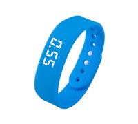 Pedometer Watch,New Smart Sports Fitness Bracelet Record Calories, Distance, Step Counter,Easy Operation Walking Fitness Tracker Wrist Band Digital Step Counter Blue