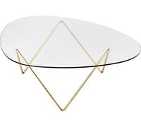 GUBI Pedrera sofa table Brass legs