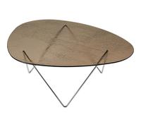 Pedrera Coffee Table Chrome/ Bronze/ Glass