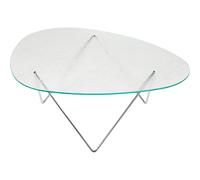 Pedrera Coffee Table Chrome/ Transparent/ Glass