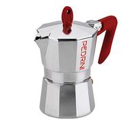 Pedrini Kaffettiera 9081 Espresso Maker 3 Cups red