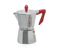 Pedrini Kaffettiera 9081 Espresso Maker 6 Cups red