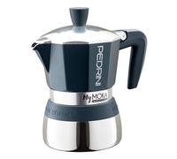 Pedrini Moka Pot MYMOKA INDUCTION Velvet Blue And Chrome