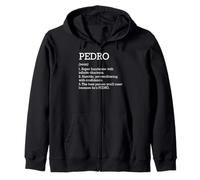 Pedro Definition Personalized Name Pedro Funny Birthday Zip Hoodie