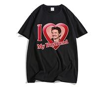 Pedro Pascal I Love ME Boyfriend Printed T-Shirt, Daddy is A State of Mind Graphic Tshirts. (M,Black)