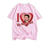 Pedro Pascal I Love ME Boyfriend Printed T-Shirt, Daddy is A State of Mind Graphic Tshirts. (M,Pink)