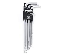 Pedro's Unisex Adult 9 piece L Hex Set 9 piece L Hex Set - Silver,.