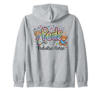 Peds Pediatric Nurse Leopard Print Healthcare Zip Hoodie