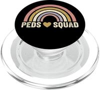 Peds Squad Rainbow Heart Pediatric Team PopSockets PopGrip for MagSafe