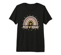 Peds Squad Rainbow Heart Stars Team Unity Premium T-Shirt