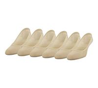 Peds Women's Essential Low Cut No Show Socks, Nude (6-pairs), Shoe Size: 3-8 UK