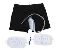 Pee Bag, Urine Bag Portable Comes with Two 500 ml Urine Leg Bags Portable Collection Urinal Bag for Men (L)