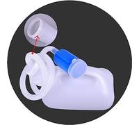 Pee Bottle, Men's Male Bed Urinal Potty Pee Bottle 3000ML Collector with 1.6M Tube(OneColor)