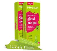 PEE BUDDY 80 Funnels Portable Female Urination Device | Recyclable Disposable Urinal Funnel | Travel, Camping, Hiking and Outdoor Activities Discreet and Compact Stand and Pee Funnel for Women, Girls