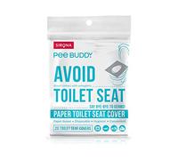 PEE BUDDY Flushable Disposable Toilet Seat Covers | Hygienic Protection for Kids, Adults, Pregnant Women | Nature-Friendly, Easy to Use & Dispose | for Travel & Public Toilets (Pack of 20)