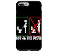 Pee In The Bowl Not On The Floor Funny Toilet Reminder Case for iPhone 7 Plus/8 Plus