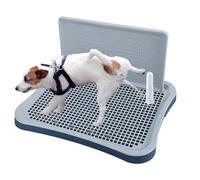 Pee Pad Holder,Dog Potty Tray with Splash Guard,Indoor Potty for Small and Medium Dogs, Waterproof and Easy to Disassembly and Cleaning Dog Toilet