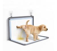 Pee Pad Holder for Dogs, 24" x 24" Thick Silicone Puppy Pad Holder with Wall Hanging Hook, Non-Slip Rubber Mat with Fixed Buttons for Floor Protection, Versatile Pee Pad Tray for Indoor Potty Training