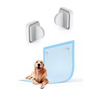 Pee Pad Holder for Dogs Potty Training Pad Magnetic Wall Holder for Leg-Lifting Dogs & Marking in The House Compatible with Any Size of Puppy Pee Pads (White)