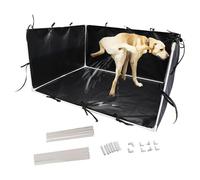 Pee Pad Holder Mat, Wall Pad Holder, Puppy Training Plate with Splash Guard | Waterproof Piping Pad Holder for Small Medium Medium Corgie French Bulldog