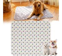 Pee Pads for Dogs, 2026 Upgraded Washable Puppy Pad with Pheromones, Pee Pad - Leak & Odor Proof, Non-Slip Base, Easy to Clean & Reusable for Home, Car, Travel (White, S: 35×50 cm)