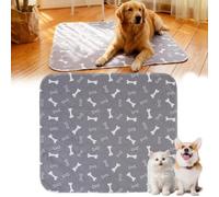 Pee Pads for Dogs, 2026 Upgraded Washable Puppy Pad with Pheromones, Pee Pad - Leak & Odor Proof, Non-Slip Base, Easy to Clean & Reusable for Home, Car, Travel (Gray, XL: 70×100 cm)