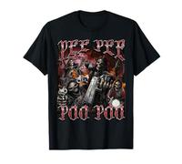 Pee Pee Poo Poo Funny Hard Skeleton Meme Bootleg Graphic T-Shirt