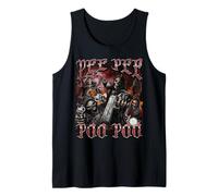 Pee Pee Poo Poo Funny Hard Skeleton Meme Bootleg Graphic Tank Top