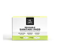 Pee Safe Reusable Sanitary Pads | Anti-Bacterial | Superb Absorbency | Lasts Up to 60 Washes | 3 Regular Pads + 1 Overnight Pad + 1 Leak Proof Pouch | Skin Friendly | Easy to Use | Pack of 4