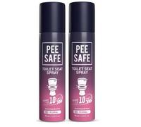 Pee Safe Toilet Seat Spray, Floral | Deodorising & Refreshing Toilet Spray | Travel Friendly Compact Spray | Suitable for Toilet Seats, Door Knobs & Surfaces | 75 ml (Pack of 2)