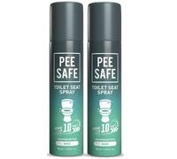 Pee Safe Toilet Seat Spray, Mint | Travel Friendly Compact Spray | Suitable for Toilet Seats, Door Knobs & Surfaces | 75 ml (Pack of 2)