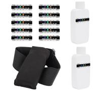 Pee Test Complete Kit with Temperature Bar and Leggings, Bottle Kit Translucent Portable Empty Bottle Fake Human Drug Test Drug Test Kit for Test