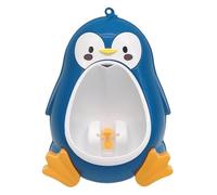 Pee Training Toddler Urinal for Boys 37x16.5x22cm Penguin Shape Kids Standing Urinal Wall-Mounted Toilet Cute Potty Training Urinal for Boys with Funny Aiming Target