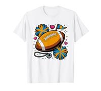 Pee Wee Football Grandma Tiny Helmet Little Player Graphic T-Shirt