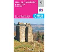 Landranger 73 Peebles, Galashiels & Selkirk, Tweed Valley Map With Digital Version - Pink, Pink One Size
