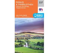 Explorer 337 Peebles & Interleithen Map With Digital Version - Orange, Orange One Size