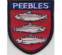 Peebles Tweeddale Crest Scotland Scottish Flag Embroidered Patch Badge