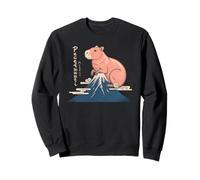 Peee uuu t i Mountain Capybara Fuji Kawaii Zen Sweatshirt