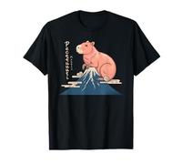 Peee uuu t i Mountain Capybara Fuji Kawaii Zen T-Shirt