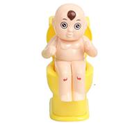 Peeing Boy Squirter Toy - Children Tricky Water Sitting on The Toilet - Innovative Compulsion Toilet Doll Toys for Children Boy Men Kids