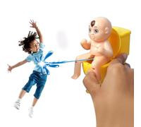 Peeing Boy Squirter Toys,Squirt Wee Boy Sitting On The Toilet | Innovative Compulsion Toilet Doll Toys for Children Men Kids