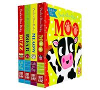 Peek-a-Boo Baby Collection 4 Books Set By Pat-a-Cake (Roar, Buzz, Moo, Miaow)