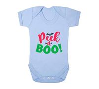 P Boo Bats Halloween Statement Baby Grow Vest, 3-6 Months, Pastel Blue