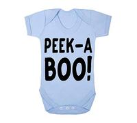 Peek-A-Boo Halloween Baby Grow Vest, 6-12 Months, Pastel Blue